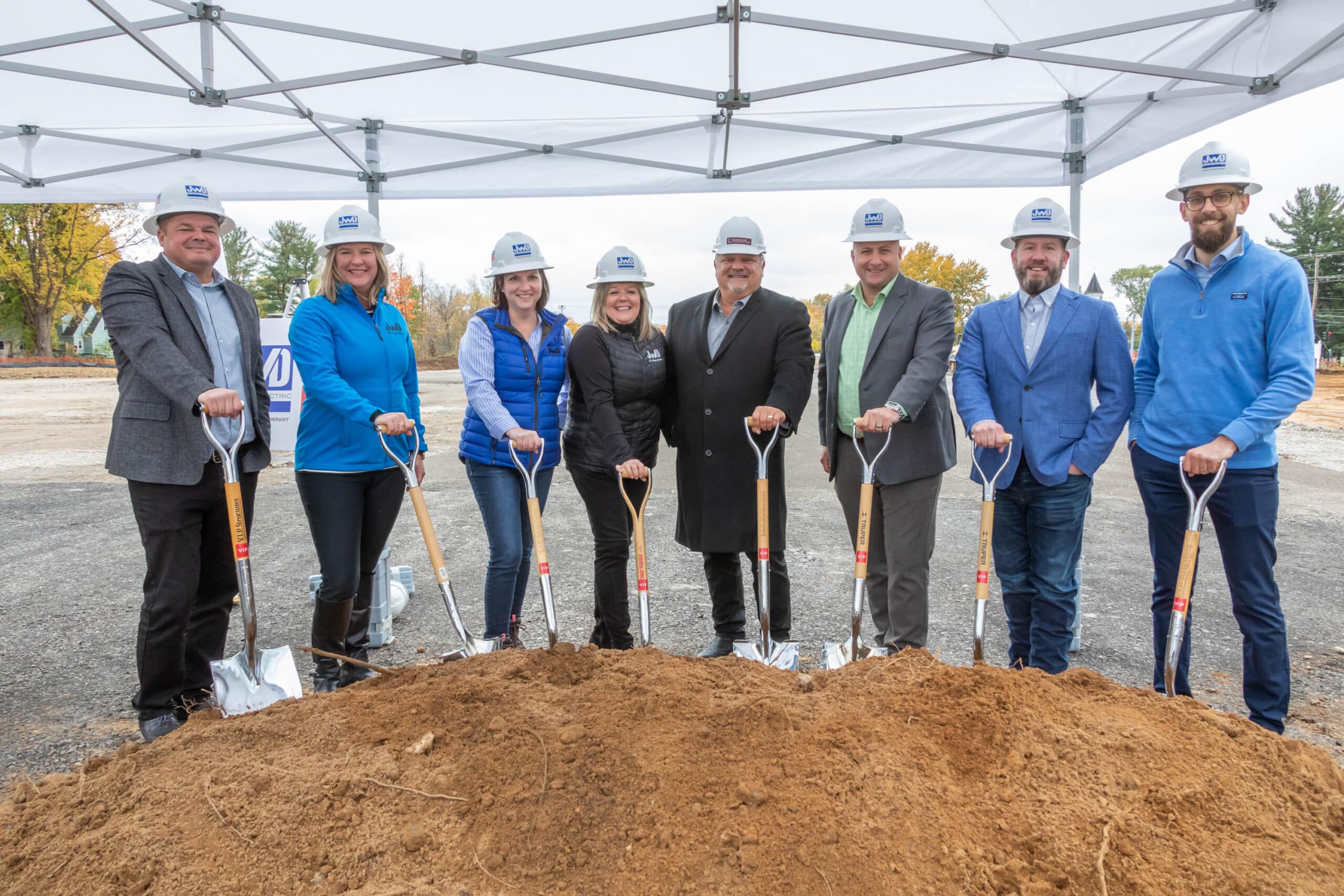Members of the J.W. Didado team at the groundbreaking.