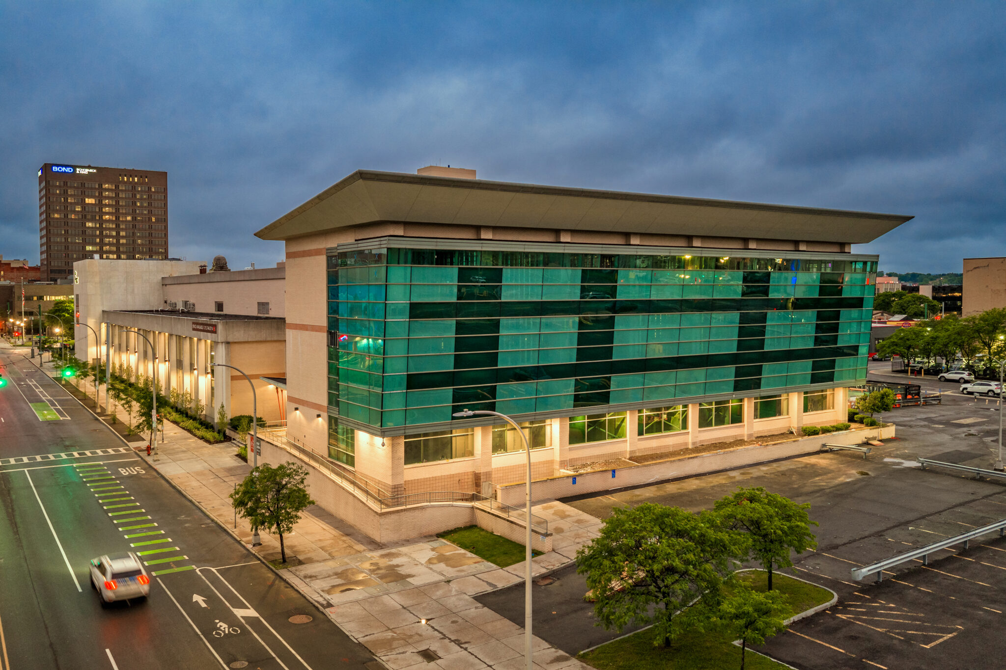 Exterior Image of The Post Apartments redevelopment in downtown Syracuse by VIP Structures